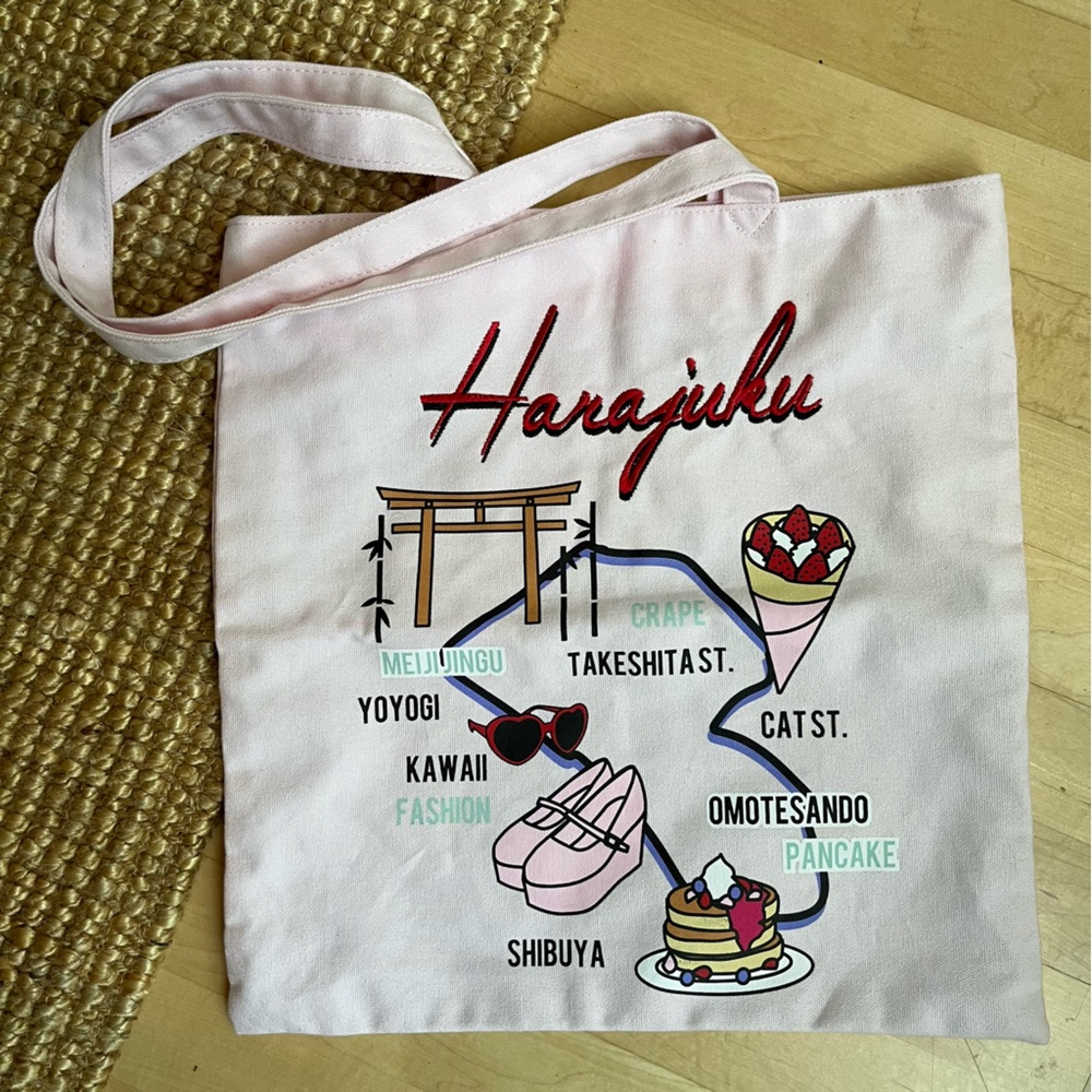 Harajuku Canvas Shopping Tote